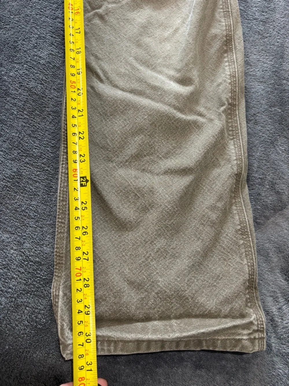 Carhartt Men's Canvas Pants 32x32 Duck Utility Work Relaxed Fit Light Brown - Picture 8 of 8